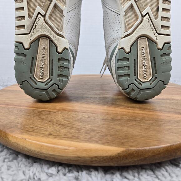 New Balance Womens 6.5B 550 White Juniper Leather Casual Lifestyle Daily Sneaker - Picture 11 of 15